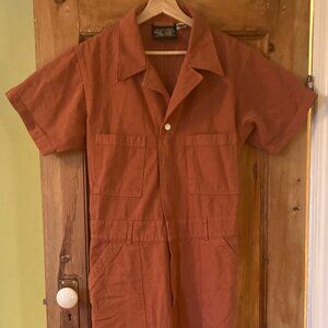 Big Bud Press Short Sleeve Jumpsuit in Clay Size L